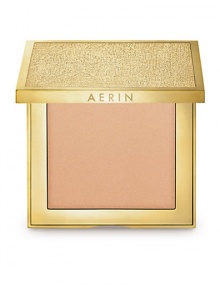 The next best thing to a rested, post-vacation glow. AERIN's floral-infused bronzer sweeps on the perfect hint of sun-kissed color and calms the look of skin in a few easy strokes. The result? Skin that looks fresh and feels revitalized. Available in two shades. Made in Canada. 