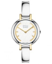 Set the tempo of your day with this golden Contempo timepiece from esQ Movado.