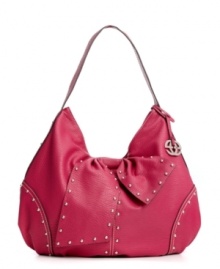 This have-to-have hobo from Red by Marc Ecko is the epitome of slouchy-chic with a little attitude. Edgy stud accents are tempered with a flirty bow and signature detailing, while the pocket-lined interior is all about practical organization.