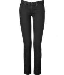 Exquisitely soft and super flattering, Adriano Goldschmieds brushed cotton cigarette pants are essential for everyday looks - Classic five-pocket style, button closure, belt loops - Sleek slim fit through the knee - Team with oversized tops and statement studded accessories