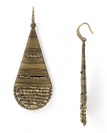 Take an bohemian approach to accessorizing with this pair of gold-plated teardrop earrings from ABS by Allen Schwartz. These beaded beauties will give every look a hit of free-spirited flair.