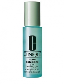 Helps reduce blemishes, promotes healing. Fast-drying, clear gel. Invisible under or over makeup. HOW TO USE: Dab on blemishes AM and PM. Using other topical acne drugs at the same time or right after use of this product may increase dryness or irritation of skin. If this occurs, only one medication should be used unless directed by a doctor. 0.5 oz. 