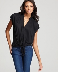 Soft Joie Top - Baxter Tie Front