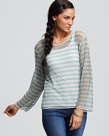 An on-trend loose knit makes this Ella Moss top a piece for all seasons.