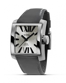 With a classic sunray dial and luxe leather strap, TW Steel's CEO Goliath watch exudes timeless style.