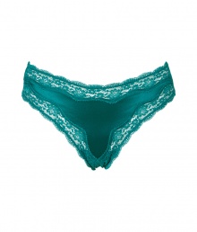 With a lovely vintage aesthetic, this Stella McCartney lace-trimmed thong adds romantic style to any look - Lace-laden waistband and hem, classic thong style - Perfect under virtually any outfit or paired with a matching bra for stylish lounging