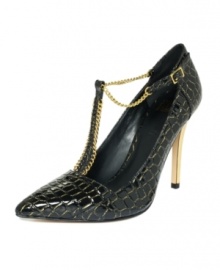 Chain detail adds an air of sexiness to the Tomiko Mary Jane pumps by Truth or Dare.