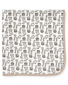 Soft cotton blankets are essential for any nursery, as are fuzzy lions, mini-elephants and cutie-pie giraffes.