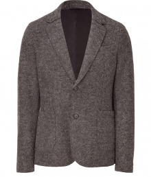 With a preppy-cool aesthetic, this wool-blend blazer from Closed is a new-season must-buy - Notched lapels, long sleeves, two-button closure, single chest pocket, patch pockets at waist, single back vent - Classic tailored fit - Wear with a cashmere pullover or long sleeve henley and jeans or tailored trousers