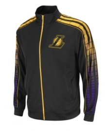 Look like Kobe without having to break a sweat with this Lakers track jacket from adidas.