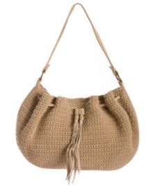 A beautiful boho look, just in time for summer. This crochet hobo from Lucky Brand is an essential warm weather staple that belongs in every girl's handbag collection.