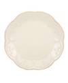 With fanciful beading and a feminine edge, the accent plates from the Lenox French Perle white dinnerware collection have an irresistibly old-fashioned sensibility. Hard-wearing stoneware is dishwasher safe and, in a soft white hue with antiqued trim, a graceful addition to every meal. Qualifies for Rebate