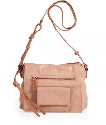 Finish your look on a subtly sweet note with See by Chlo?s two-tone crossbody bag, perfect for pairing with neutrals or playing-up this seasons penchant for pop-color - Zippered and flapped front pockets, top zip, adjustable shoulder strap, inside zippered back wall pocket - Pair with feminine dresses and favorite flats