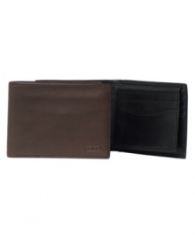 Hold everything you need in style with the spaciously slim design of Lauren by Ralph Lauren's sleek billfold wallet in smooth lambskin leather.