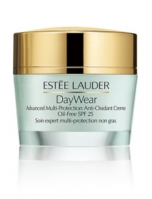 It's the most important thing you'll put on today. Has an effective anti-oxidant power to defend against signs of premature aging and diminish their appearance. Oil-free formula helps safeguard skin with advanced broad-spectrum sunscreen. Visibly reduces the first signs of aging, like dullness and fine, dry lines. Skin feels smoother, looks fresher and healthier instantly. Wear DayWear and feel confident in your beautiful skin. Oil-free. 1.7 oz.