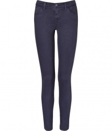 Elevate your casual-cool look in these skinny jeans from cult denim line J Brand - Classic five-pocket styling, skinny leg, mid-rise - Pair with an oversized graphic tee, a leather jacket, and platform heels