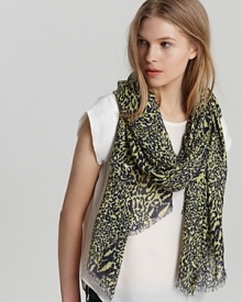 Go wild for this leopard print scarf from DIANE von FURSTENBERG.