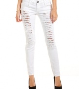 Rock the rips when you step out in these fab Dollhouse skinnies! A chic white wash channels true edgy style for fall.