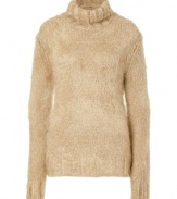 Ultra cozy and equally chic, Michael Kors mohair-wool turtleneck is a luxe staple perfect for upgrading your casual winter look - Turtleneck, long sleeves, ribbed trim - Slim fit - Wear with everything from skirts and boots to favorite skinnies and flats