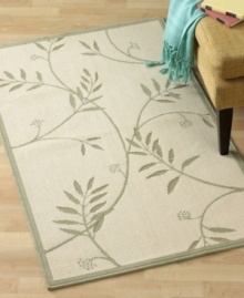 Add the lush tones of the tropics to your home with this Fairlawn accent rug from Bacova. Woven of luxurious 100% Egyptian cotton, this rug features a palm pattern through out the rug and is is skid resistant with stic-tite backing to keep it in place at all times.