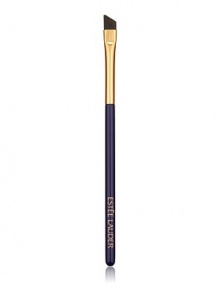 Line and define with precision. Angled tip makes applying brow powder and liquid or gel eyeliner a breeze. See an even line every time. This brush can also be used to line eyes with powder eyeshadow: press brush tip into shadow, then press into lashline. All Estée Lauder brushes are composed of the finest quality materials and are designed to ensure the highest level of makeup artistry. 