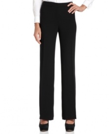 Jones New York's classic black pants are wardrobe essentials! Whether you wear them to work or for play, you'll always look polished.