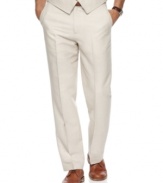 Change your daily work pattern with these herringbone dress pants from Perry Ellis.