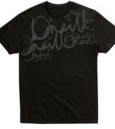 Write on. This O'Neill graphic tee shirt is scribbled to perfection.