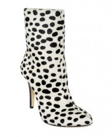 The season's hottest new print looks amazing on the classic shape of the Deandra booties by INC International Concepts.