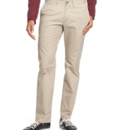 Color commentary. Saturate your style with the bold hue of these American Rag slim chinos.