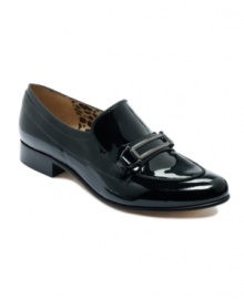 Slip on Joan & David's Vinton tuxedo flats for a look that's supremely elegant.