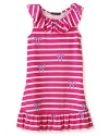 Little Marc Jacobs Girls' Lolita Bow Stripe Dress - Sizes 2-6