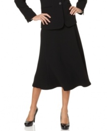 A simply chic style with clean lines, this Jones New York skirt features flared gored construction for ease of movement.