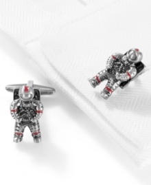 One small step for style, one giant leap for your tailored look with these cufflinks from Kenneth Cole Reaction.