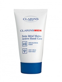 Give rough, dry hands immediate comfort. Active Hand Care non-oily, non-sticky hand treatment is formulated specifically for men, to help soothe irritations caused by climatic conditions, handiwork, or sports. 2.6 oz. Imported. 