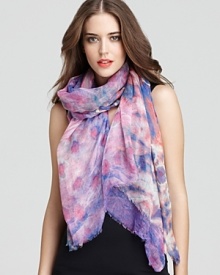 Bindya Hippie Washed Floral Print Scarf