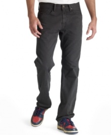 Change your tone. These graphite-colored jeans from Levi's are a nice shift in perspective.