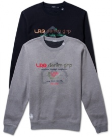 Keep warm and comfortable in this casual and versatile sweatshirt by LRG.