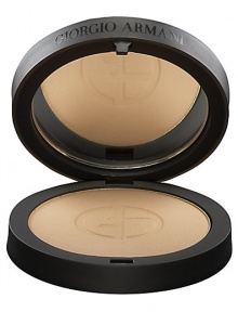 This ultra-fine pressed powder is formulated with soft, silk-like powders and radiant particles for a luminous, soft matte finish. The Armani-exclusive Micro-fil formula blends perfectly to correct imperfections while it gently veils the skin in silky, comfortable color. Silky soft powder blends perfectly without caking or setting into fine lines Buildable coverage from sheer to full that always allows the natural glow of the skin to come thorough Soft luminous finish