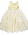 Fit for a princess. She'll look and feel like royalty in this beautiful, glittery gown from Marmellata.