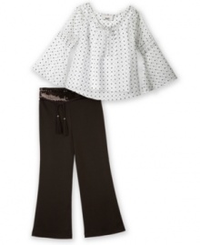 Give your favorite fashionista a little sparkle with these sequin-accented pants from BCX.