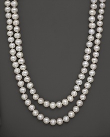 White Freshwater Pearl Necklace, 52