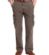 A soft comforable fit and rugged style pair up to make this perfect pant by Izod.