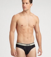 Comfortable, slim-fitting brief crafted in stretch cotton with a wide elasticized logo waistband.Elastic logo waistband95% cotton/5% elastaneMachine washImported