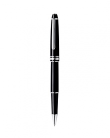 Montblanc's fabled craftsmanship yields another exceptional design with an alluring pen trimmed with platinum plating for an opulent touch.