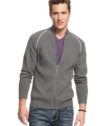 This INC International Concepts sweater is great solo or as a light jacket on warmer days.