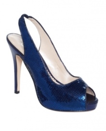 The Channing pumps by Caparros are completely covered in sparkling sequins and ready for the night.