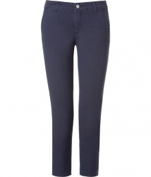 Stylish pants in fine cotton - fashionable in lightly washed black - trendy skinny cut with small leg - new, cool 7/8 length - sexy, trendy and really comfy, crazy, summery alternative to classic jeans - a dream of a style, wear these pants with a white blouse, blazer and pumps or with a polo shirt and ballerina flats