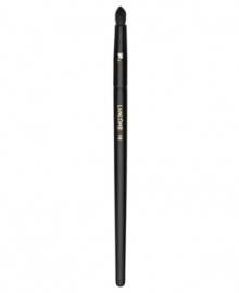 This brush is the ideal partner to all eye shadows. Designed with fine and densely packed fibers, this brush shades color and softens liner application around the lash line. Bristles are slightly more tapered for controlled detailing and blending. How to use: Use the tip of the brush to softly diffuse liner at the base of the lash line for a soft, smoky effect. For highlighting, use the tip of the brush with shimmer shadow on the inner corner, ball of the eye, or under the brow.