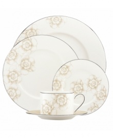 Lenox makes vintage florals feel fresh with the Blush Silhouette creamer. Sturdy bone china combining a muted palette and sparkling platinum edge brings unparalleled elegance to formal tables. Qualifies for Rebate